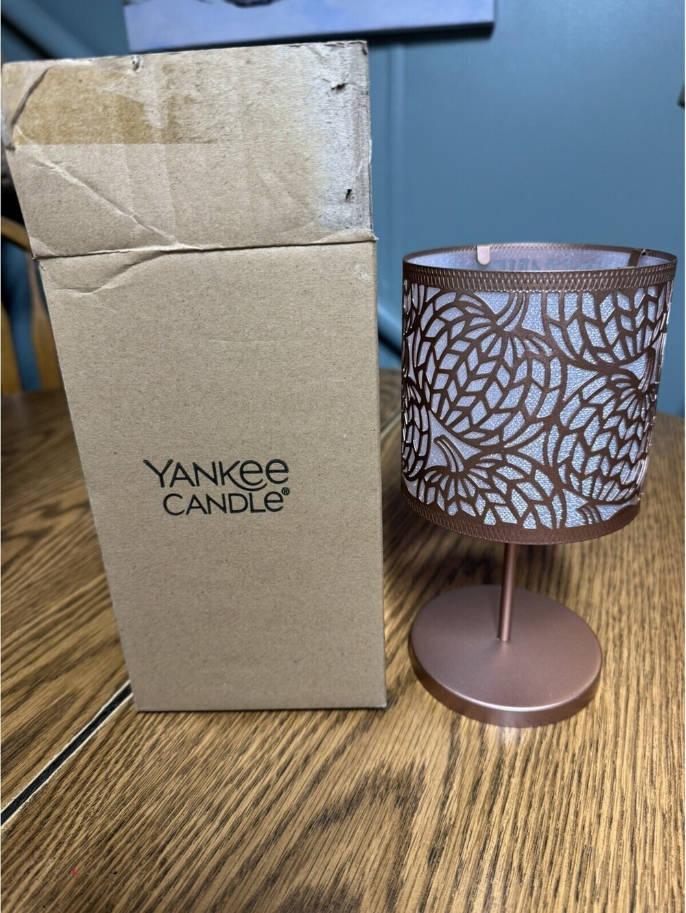 YANKEE CANDLE - GLITTER PUMPKIN VOTIVE HOLDER - DISCONTINUED